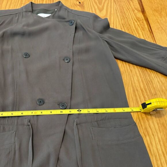 Aritzia Hamelin Babaton SIZE XXS 100% Viscose Olive Green Cargo Utility Jacket - Picture 7 of 11